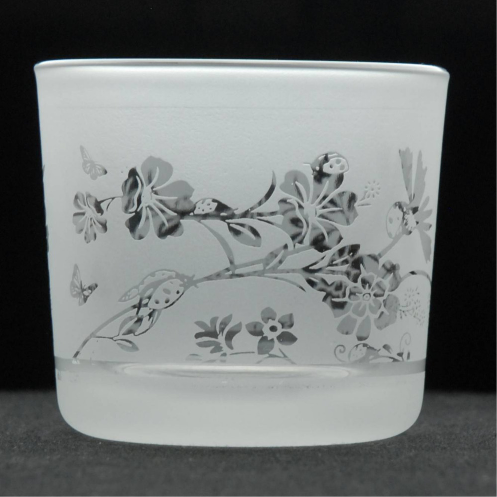 Tea Light Candle Holder Glass Votive Home Tealight Decor Clear Novelty Ladybird