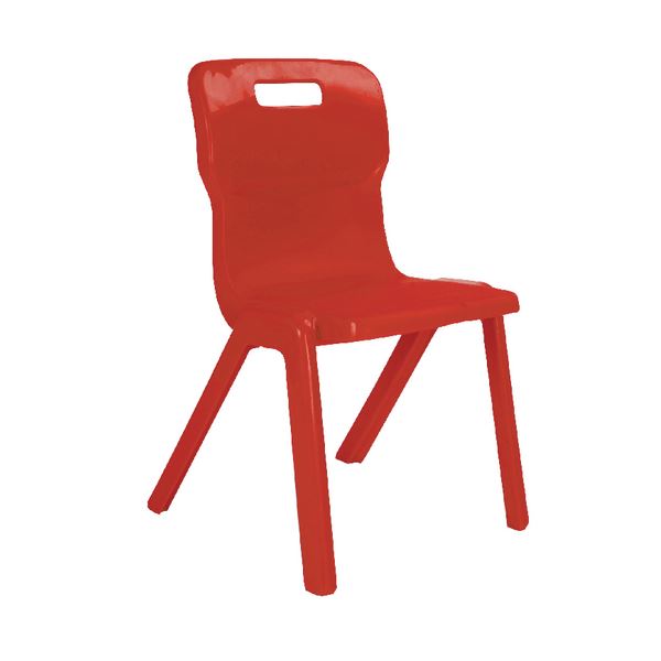 Titan One Piece Clsm Chair Red - KF72174