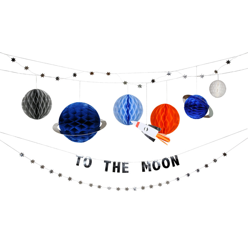 To The Moon Garland For Themed Decor