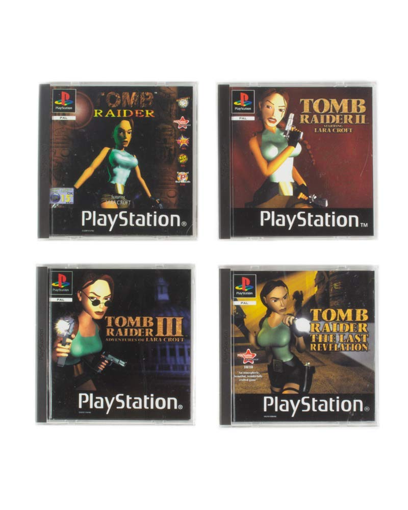 Tomb Raider Official PlayStation 1 Retro Coasters - 4 Pack