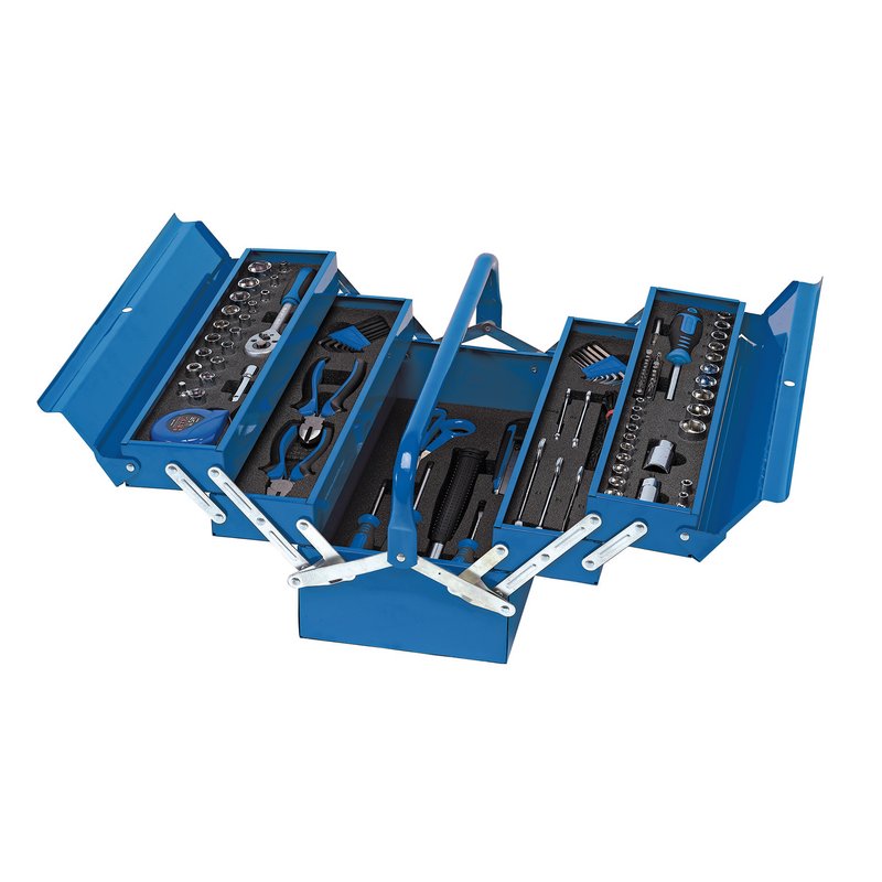 Tool Kit in Steel Cantilever Toolbox (126 Piece)... | Cazaar