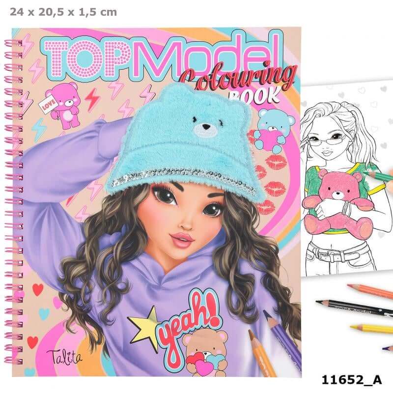 TopModel Colouring Book Teddy Cool