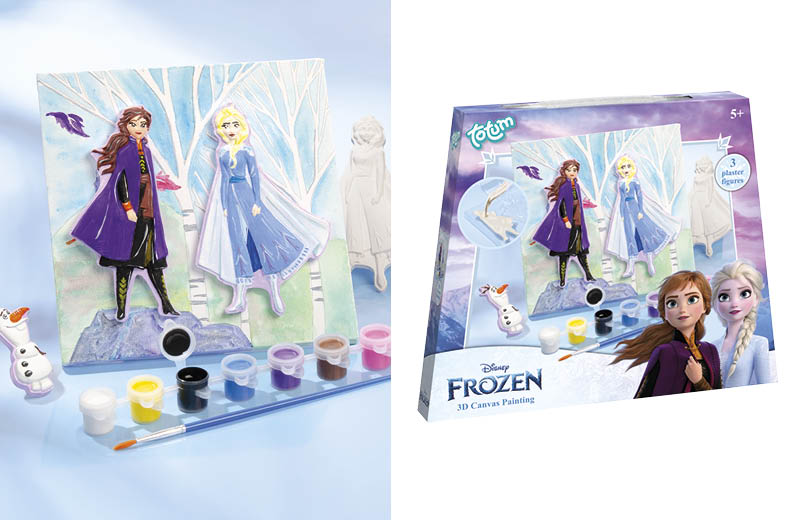 Totum Disney Frozen 3D Canvas Plaster Casting Painting Kit