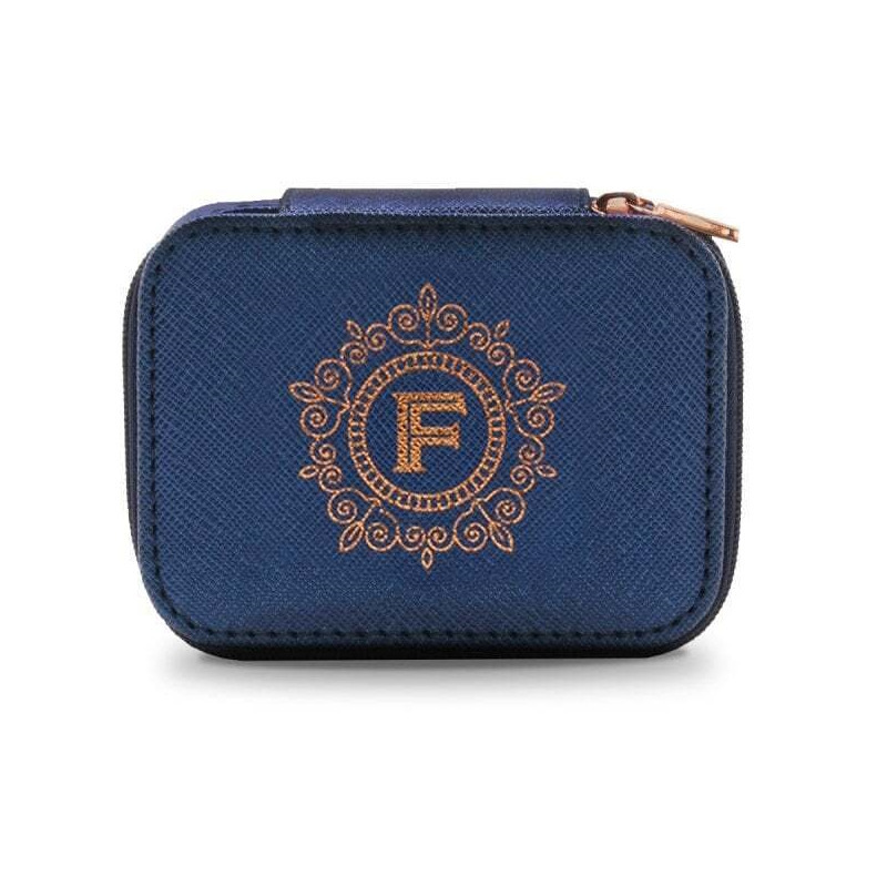 Travel Jewellery Boxes Case Alphabet Initial Ring & Earring Storage Name Letter Gift - F