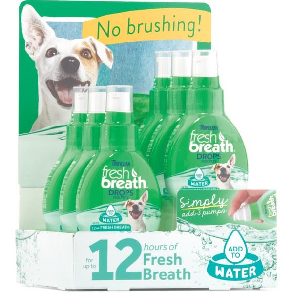 Tropiclean Fresh Breath Drops Display x 6 - 261610