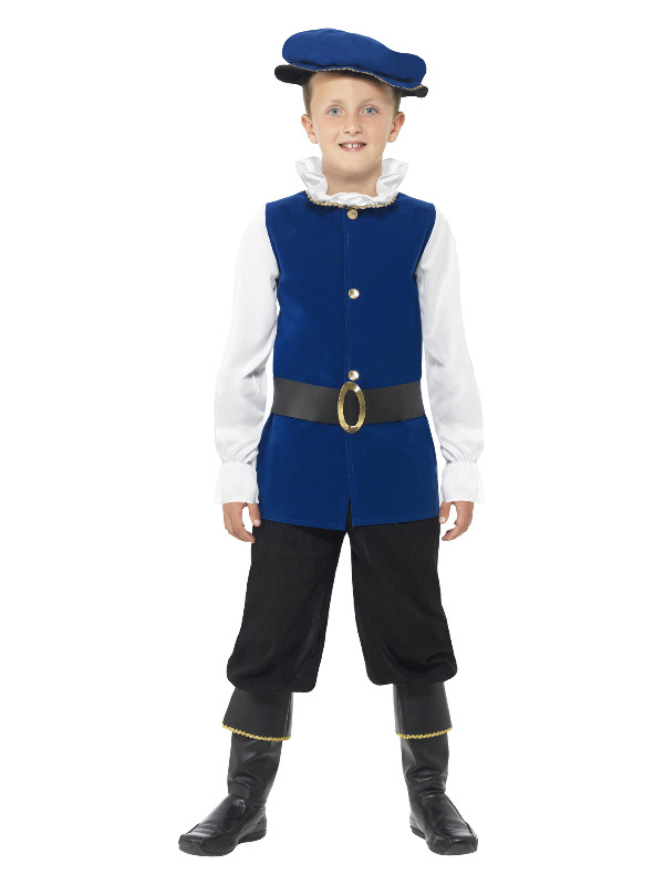 Click to view product details and reviews for Tudor Boy Costume Royal Blue Medium.