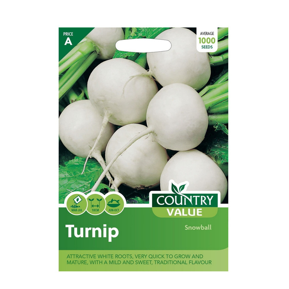 Click to view product details and reviews for Turnip Seeds Snowball Vegetable Packet.