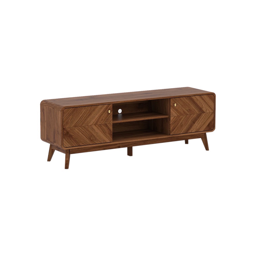 Kudl Tv Cabinet 1.6M - Columbian Walnut Colour
