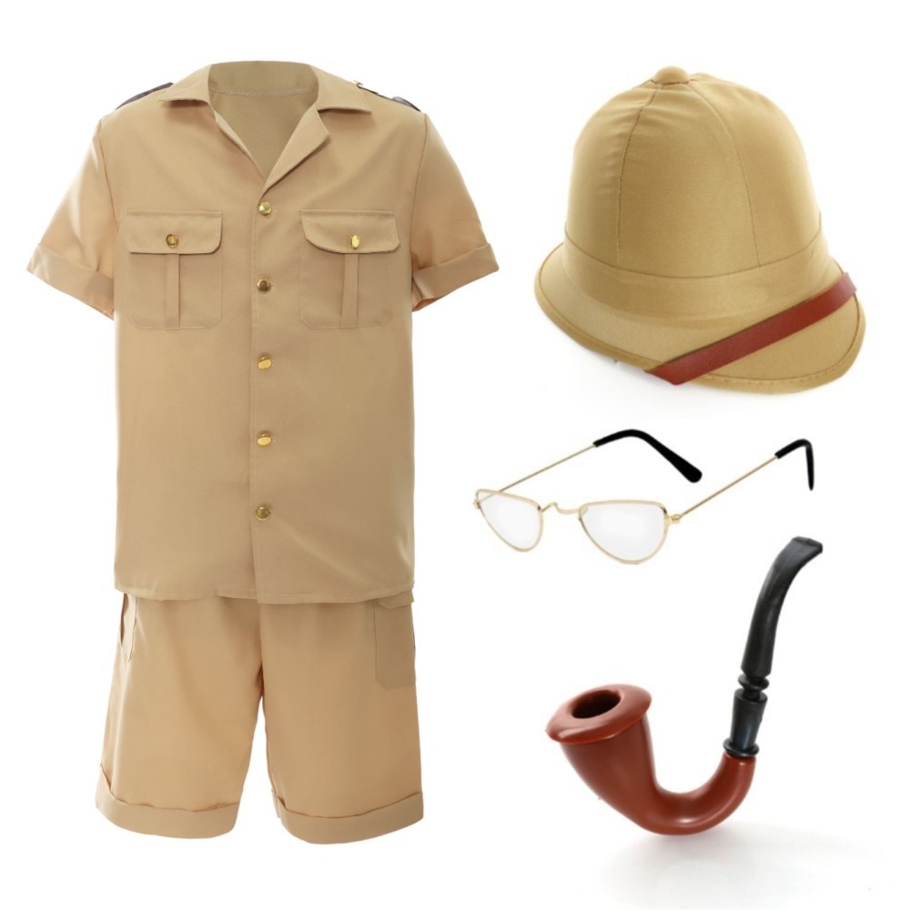 Click to view product details and reviews for Adults Safari Explorer Costume With Hat Pipe Large.