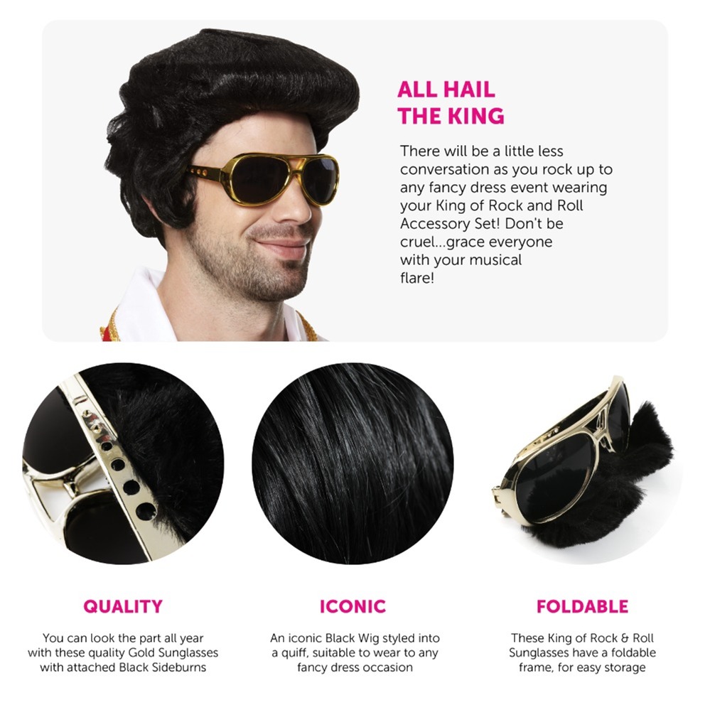 King of Rock and Roll Accessory Set