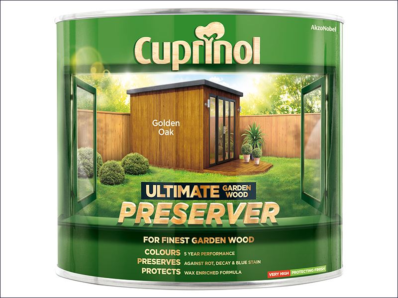 Ultimate Garden Wood Preserver Golden Oak 1 litre CUPGWPREGO1L