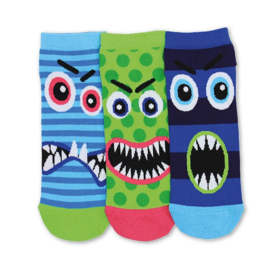 United Oddsocks Trio Liner M6 Stripes Monsters Multicoloured UK 6-11 Mens Socks