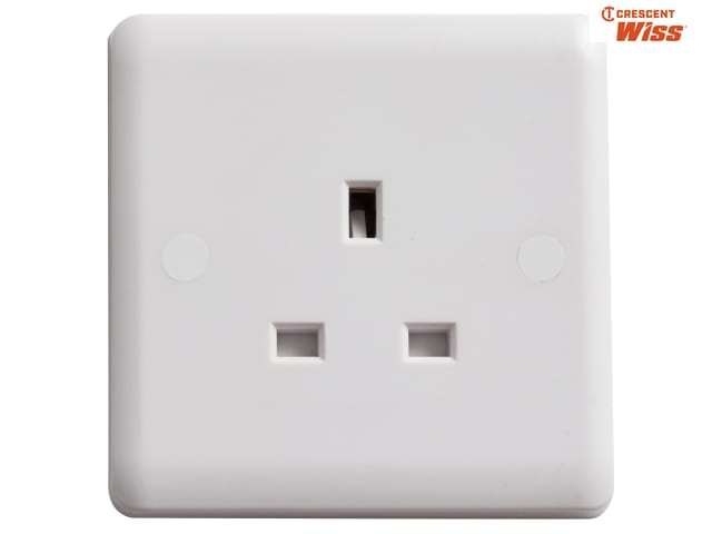 Unswitched Socket 1-Gang 13A - DETVC1206