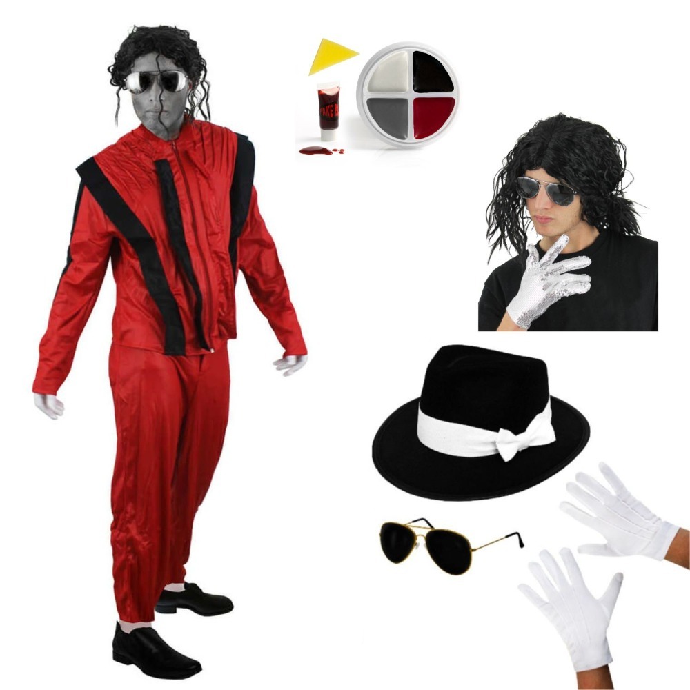 Click to view product details and reviews for Adults Deluxe Zombie King Of Pop Costume Large.