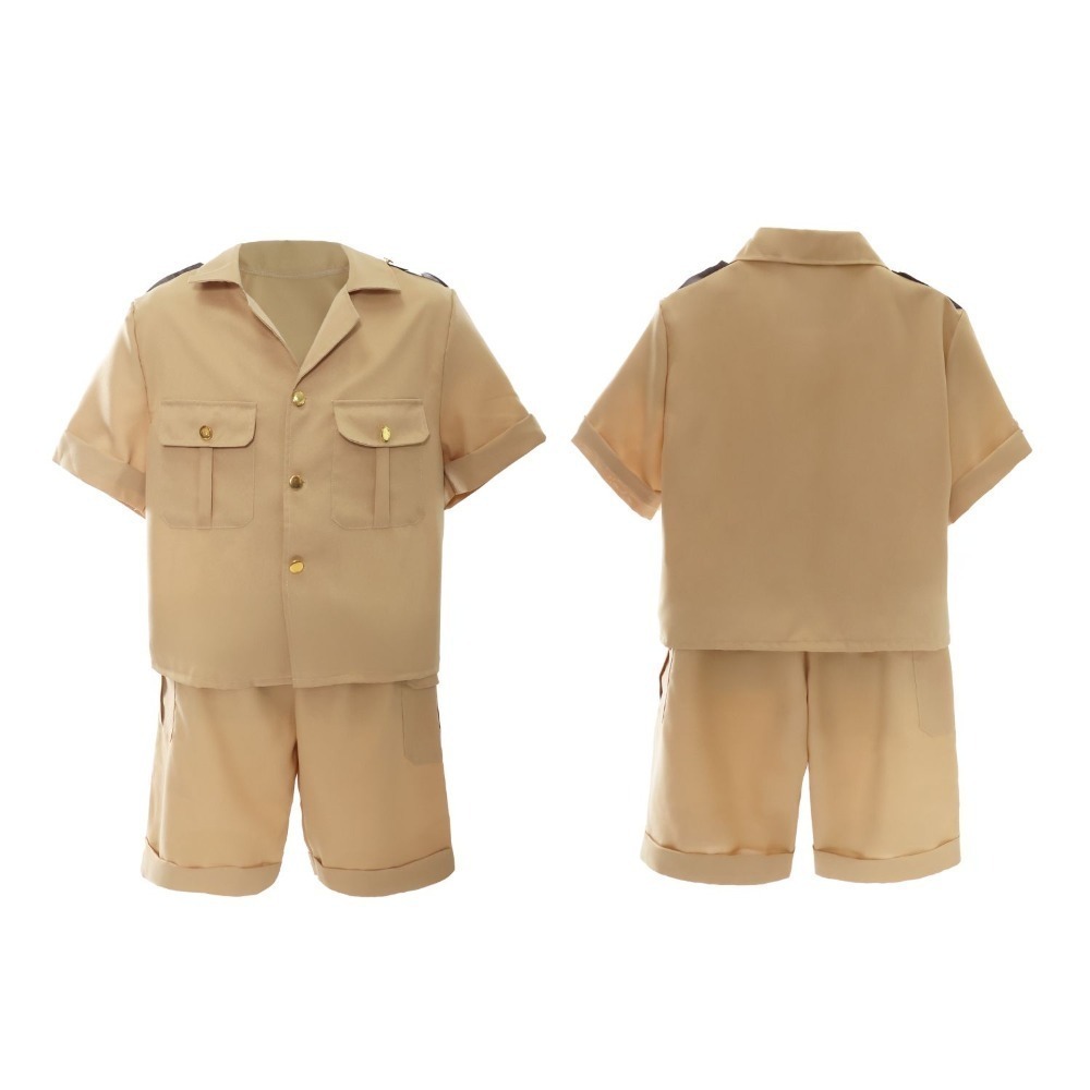 Kids Palaeontologist Costume | 5 Pcs | Jacket, Trousers, Hat, Magnifying Glass & Inflatable Dinosaur
