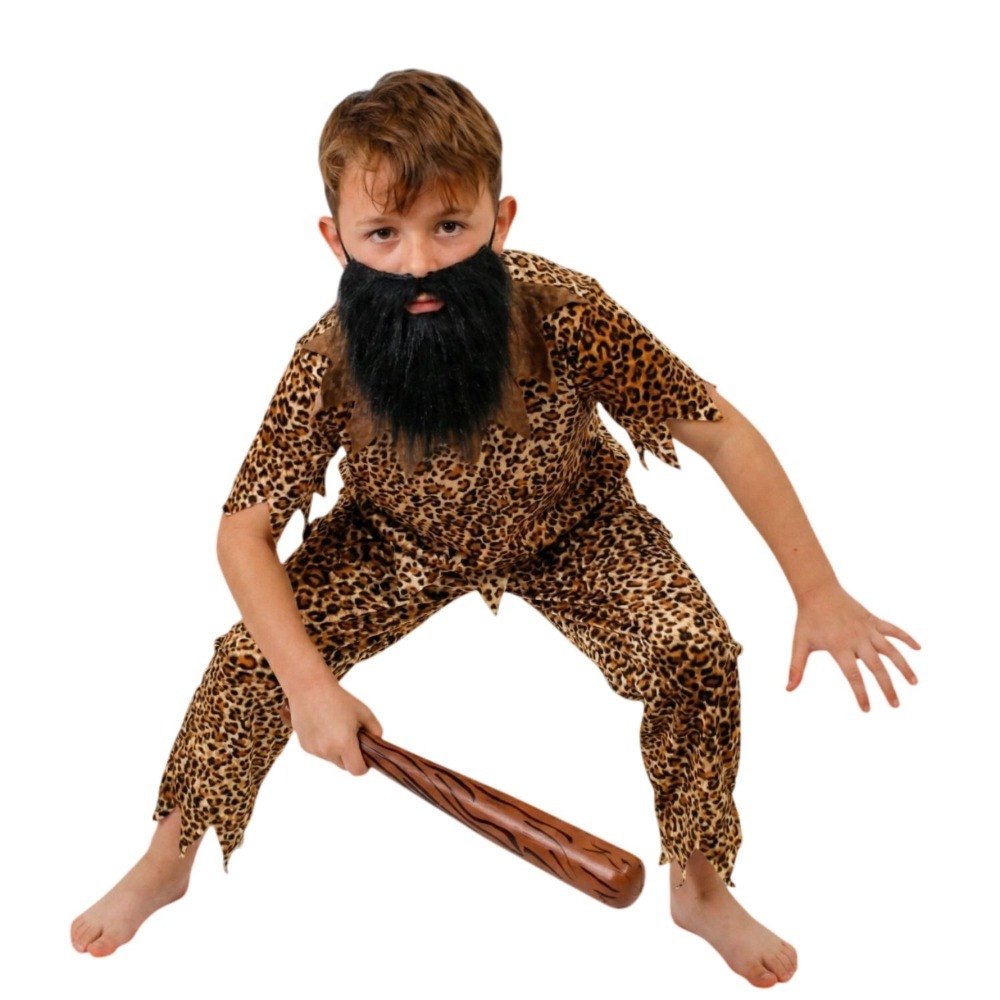 Click to view product details and reviews for Kids Cave Dweller Costume 4 Pcs Top Bottoms Inflatable Club Beard L.