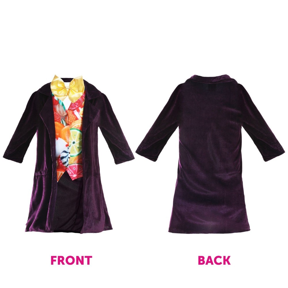 Childs Factory Boss Costume | 8 Pcs | Hat, Wig, Jacket, Waistcoat, Bowtie, Glasses & Golden Jacket