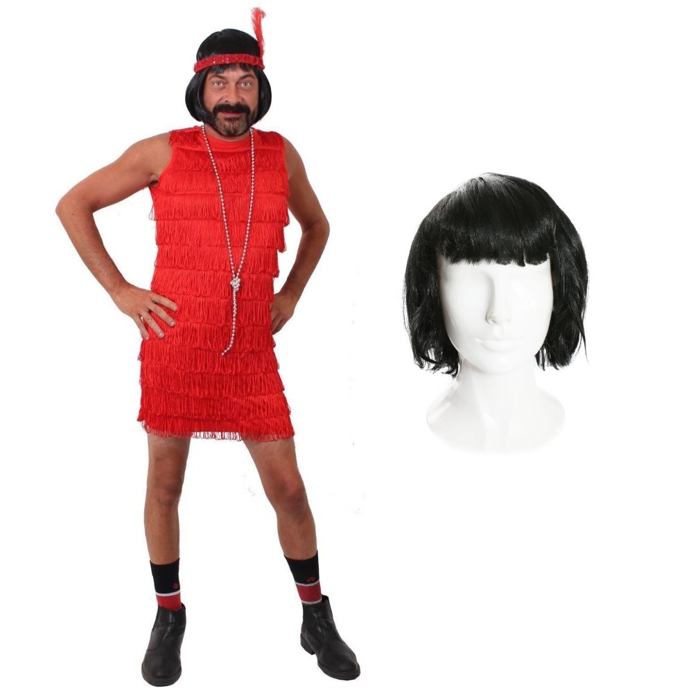 Click to view product details and reviews for Mens Red Flapper Stag Do Costume 2xl.
