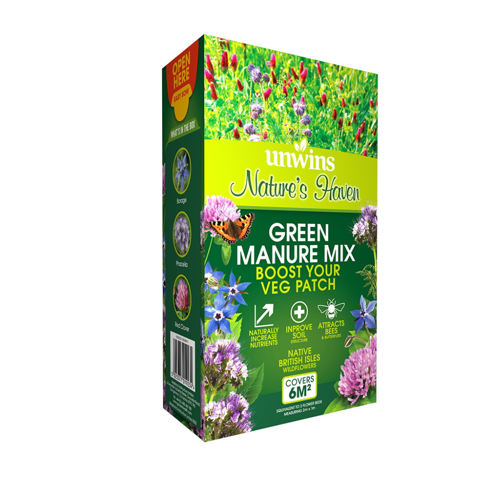 Unwins Nature’s Haven Green Manure Mix British Isles Garden Wildflower Seeds