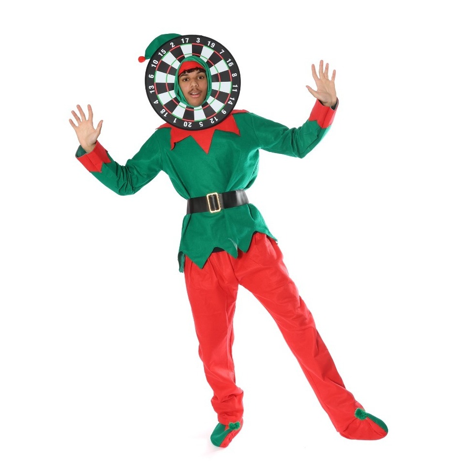 Click to view product details and reviews for Adults Dartboard Elf Costume Large.