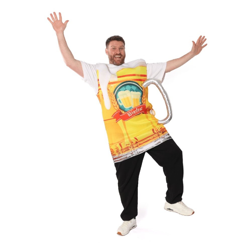 Click to view product details and reviews for Adults Bavarian Oktoberfest Beer Stein Costume.