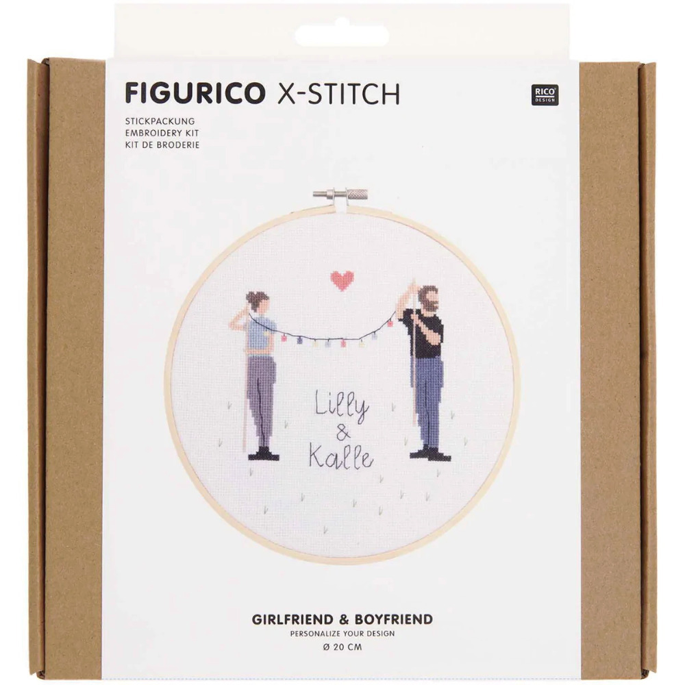 Click to view product details and reviews for Valentines Day Cross Stitch Embroider Starter Kit Anniversary Diy Gift Couple.