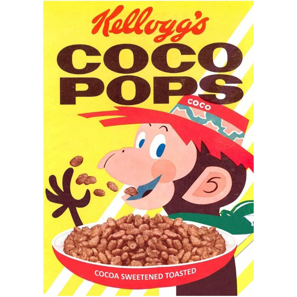 Vintage Kelloggs Tea Towel Dish Towels Cotton Kitchen Home Retro Cereal CocoPops