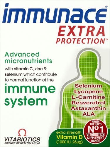 Click to view product details and reviews for Vitabiotics Immunace Extra Protection Tablets 30s 65000.