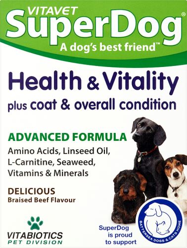 Click to view product details and reviews for Vitavet Superdog Health Vitality Tablets 30s 90002.