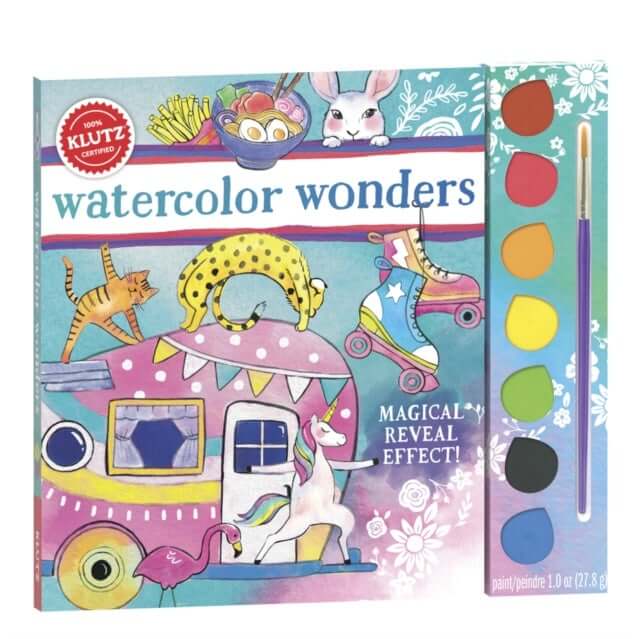 Watercolour wonders - Art book with paints