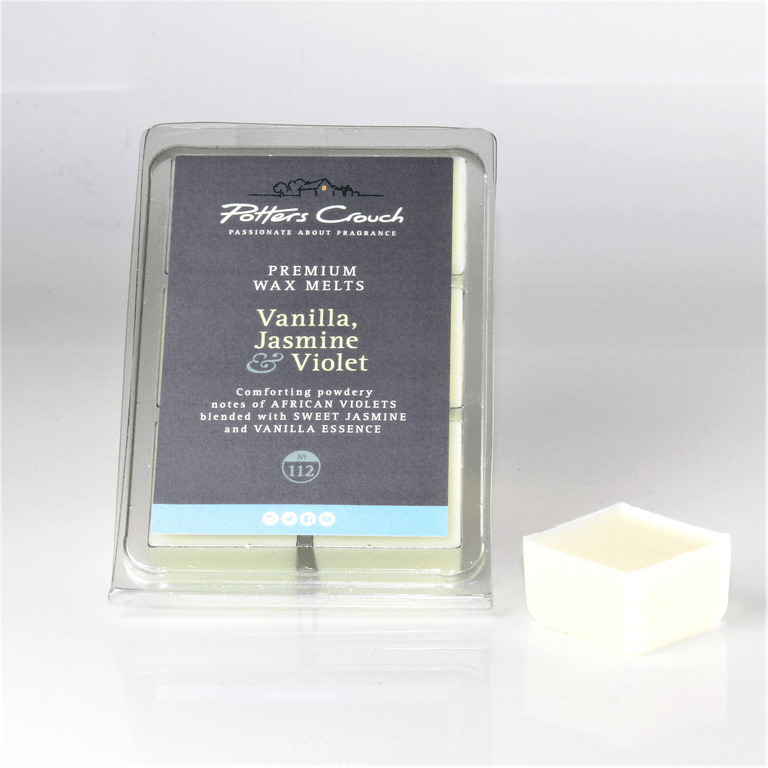 Wax Melt Tray Vanilla, Jasmine & Violet Premium Scented Vegan & Cruelty Free