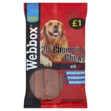 Webbox Chomp Chew Beef Â£1 - 200g - 377012
