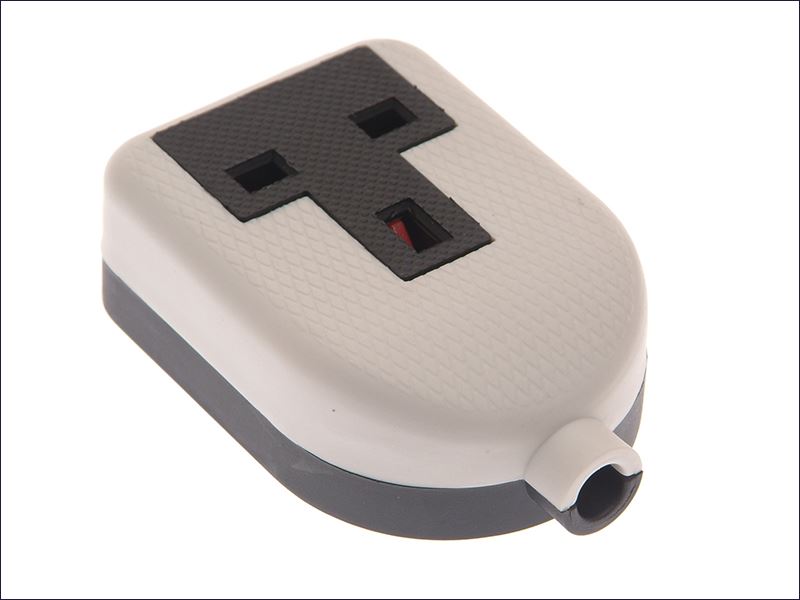 White Trailing Extension Socket 13A 1 Gang SMJRTS1GW