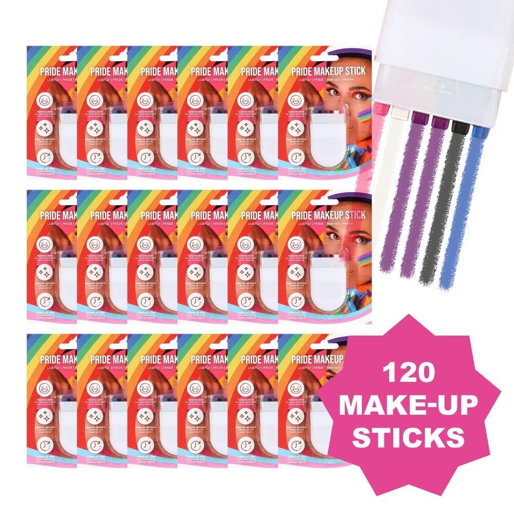 WHOLESALE Pack of 120 Genderfluid Makeup Sticks