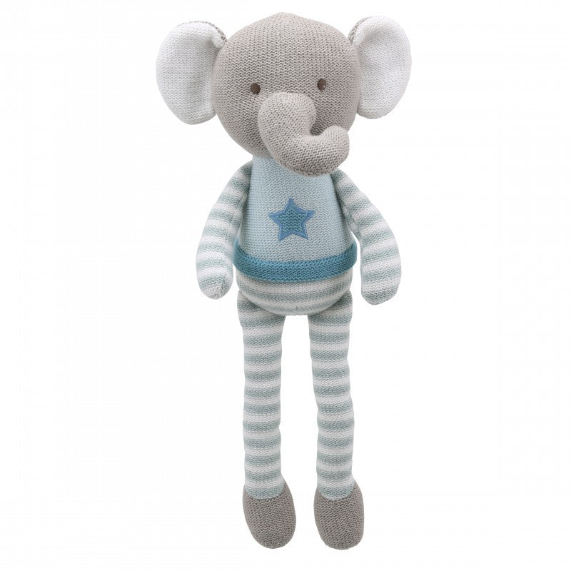 Wilberry Knitted Soft Toy: Elephant