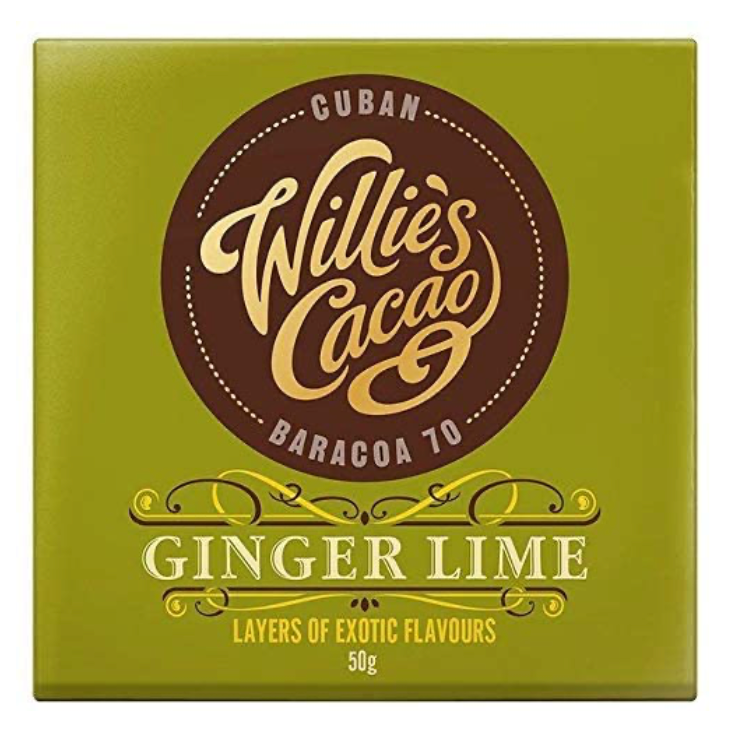 Click to view product details and reviews for Willies Dark Chocolate With Ginger Lime 50g 86106.