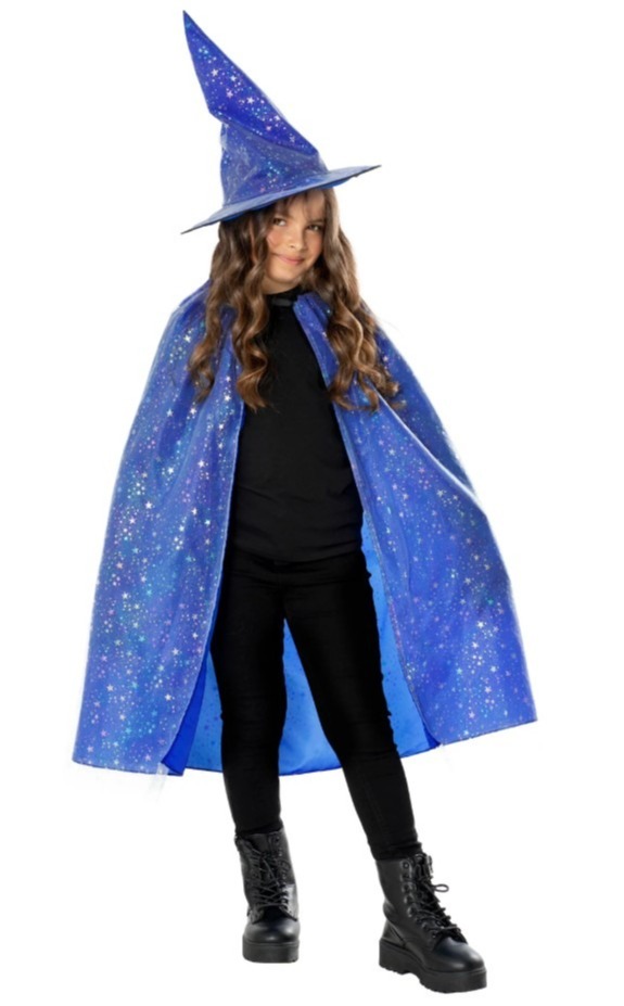 Click to view product details and reviews for Girls Blue Witch Costume Set.