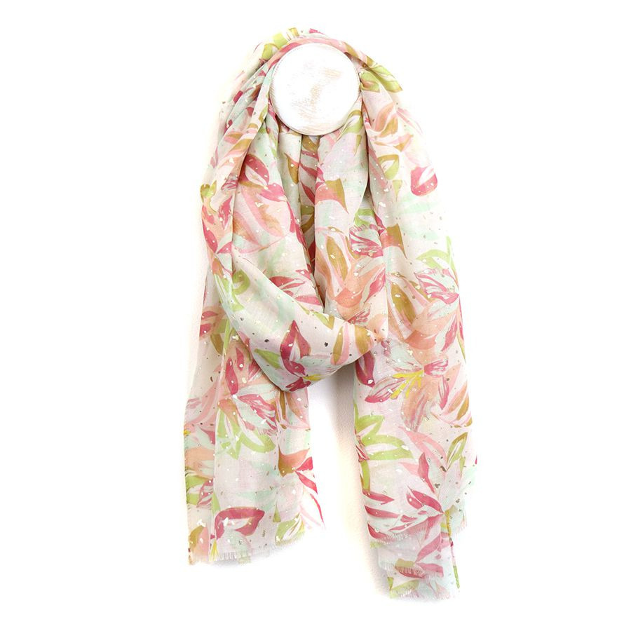 Click to view product details and reviews for Womens Lightweight Scarf Pastel Lily.