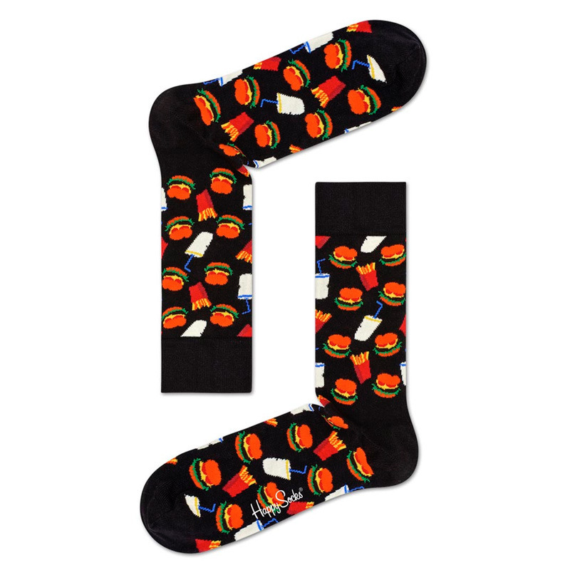 Womens Socks 1 Pair Novelty Unisex Casual Crew Funky Gift UK 4-7 Hamburger