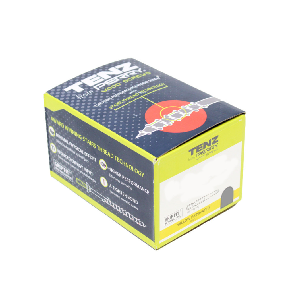 Wood Screws Grip Fit Tight Bond Pozi Drive Yellow Passivated 4.0 x 45mm Qty 200