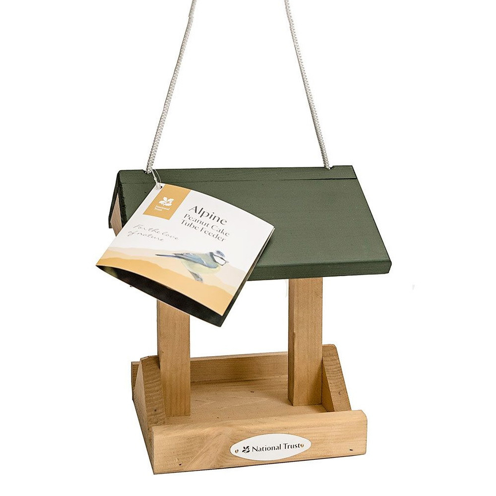Wooden Bird Feeder Peanut Cake Tube National Trust Garden Decorative Accessory