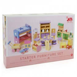 Wooden Dolls House Furniture - Starter Set by Le Toy Van