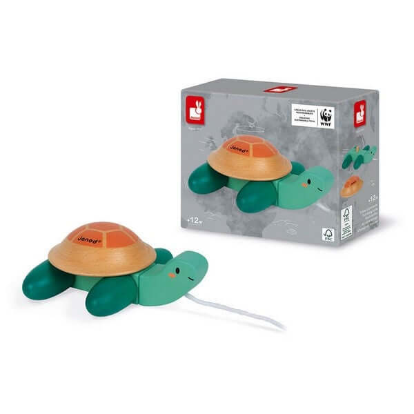 WOODEN WALK-ALONG TURTLE - IN PARTNERSHIP WITH WWF