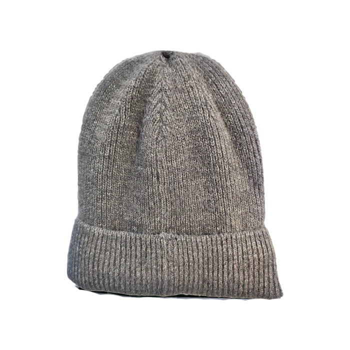 Woolly Hat Beanie Unisex Winter Headware Fleece Lined Cable Knit - Fawn