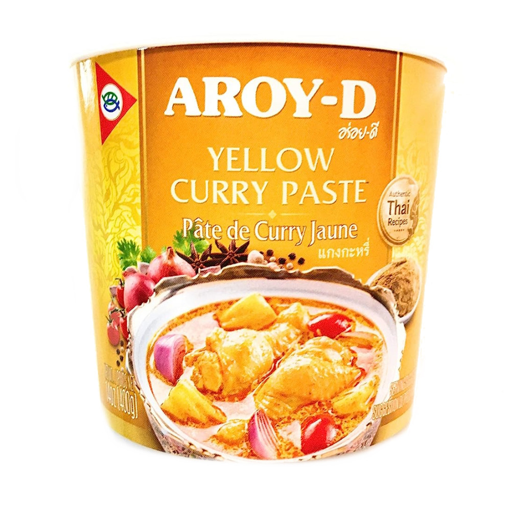 Yellow Curry Paste Pate De Curry Cooking Thai Seasoning Sauce 400g Aroy-D