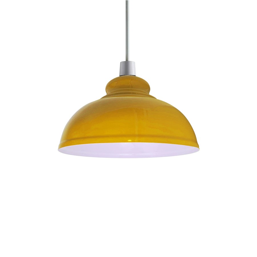 Click to view product details and reviews for Yellow Metal Lamp Shade Pendant Ceiling Light Shade 2080.