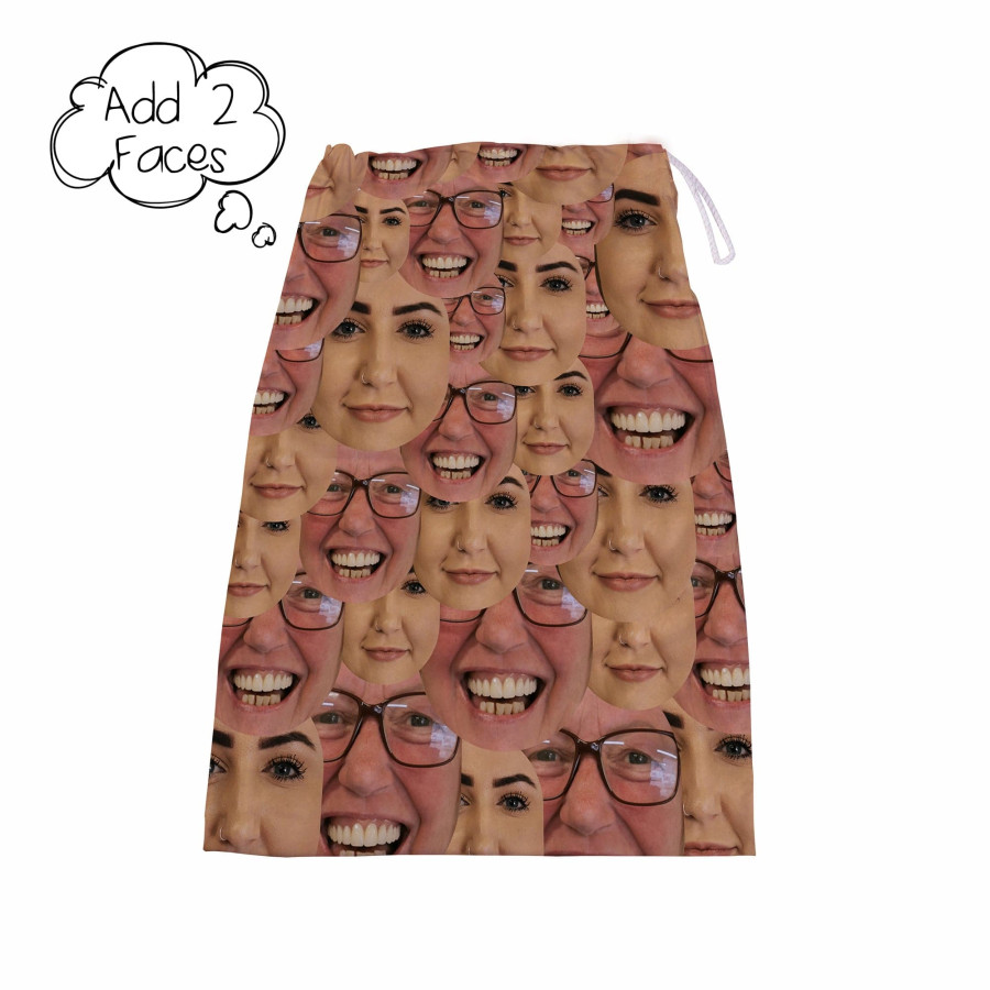 Click to view product details and reviews for Your Face All Over Add 2 Faces Santa Sack.
