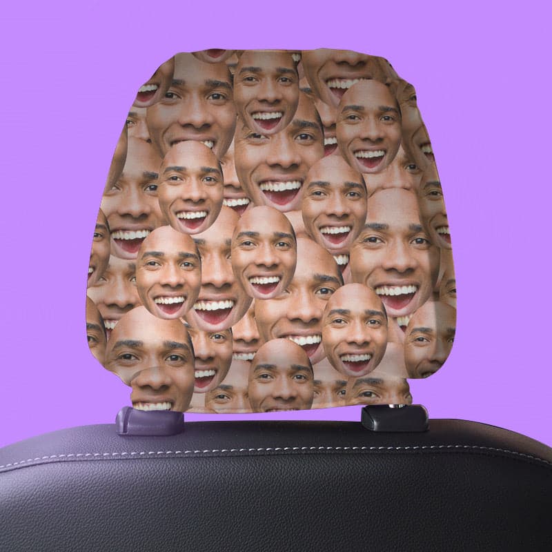 Click to view product details and reviews for Your Face All Over Headrest Cover.