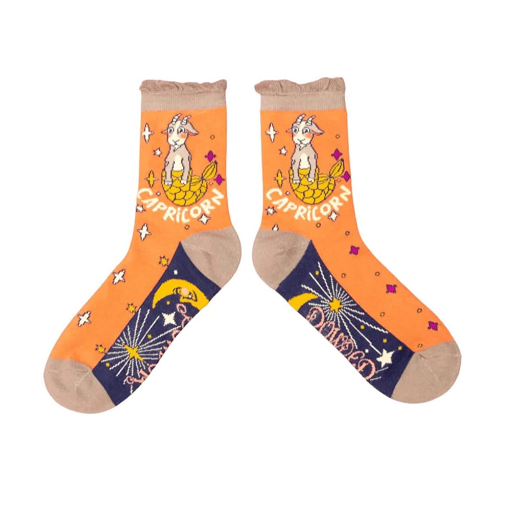 Zodiac Ankle Socks Capricorn Super Soft Bamboo Cazaar