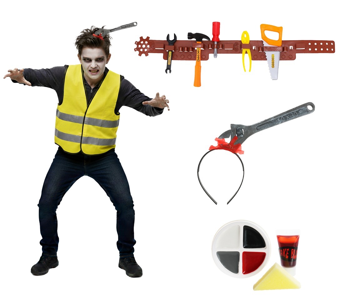 Click to view product details and reviews for Kids Zombie Builder Costume 10 Pcs Yellow Hi Vis Vest 7 Pcs Tool Belt Spanner Headband Face Paint Xlarge. Click to view product details and reviews for Kids Zombie Builder Costume 10 Pcs Yellow Hi Vis Vest 7 Pcs Tool Belt Spanner Headband Face Paint Xlarge.